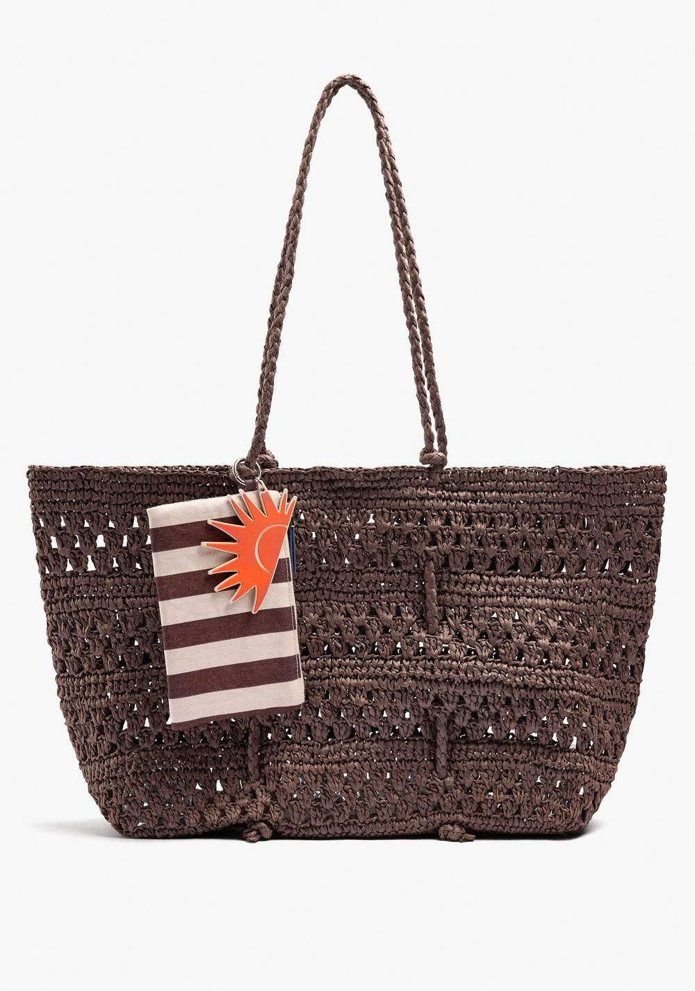 Cartera Shopper Trenzado Efecto Rafia Parfois Imagen Principal