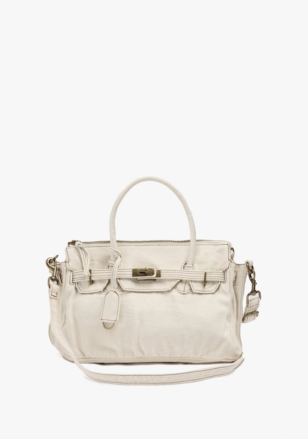 Cartera Tote Canvas con Bandolera Parfois