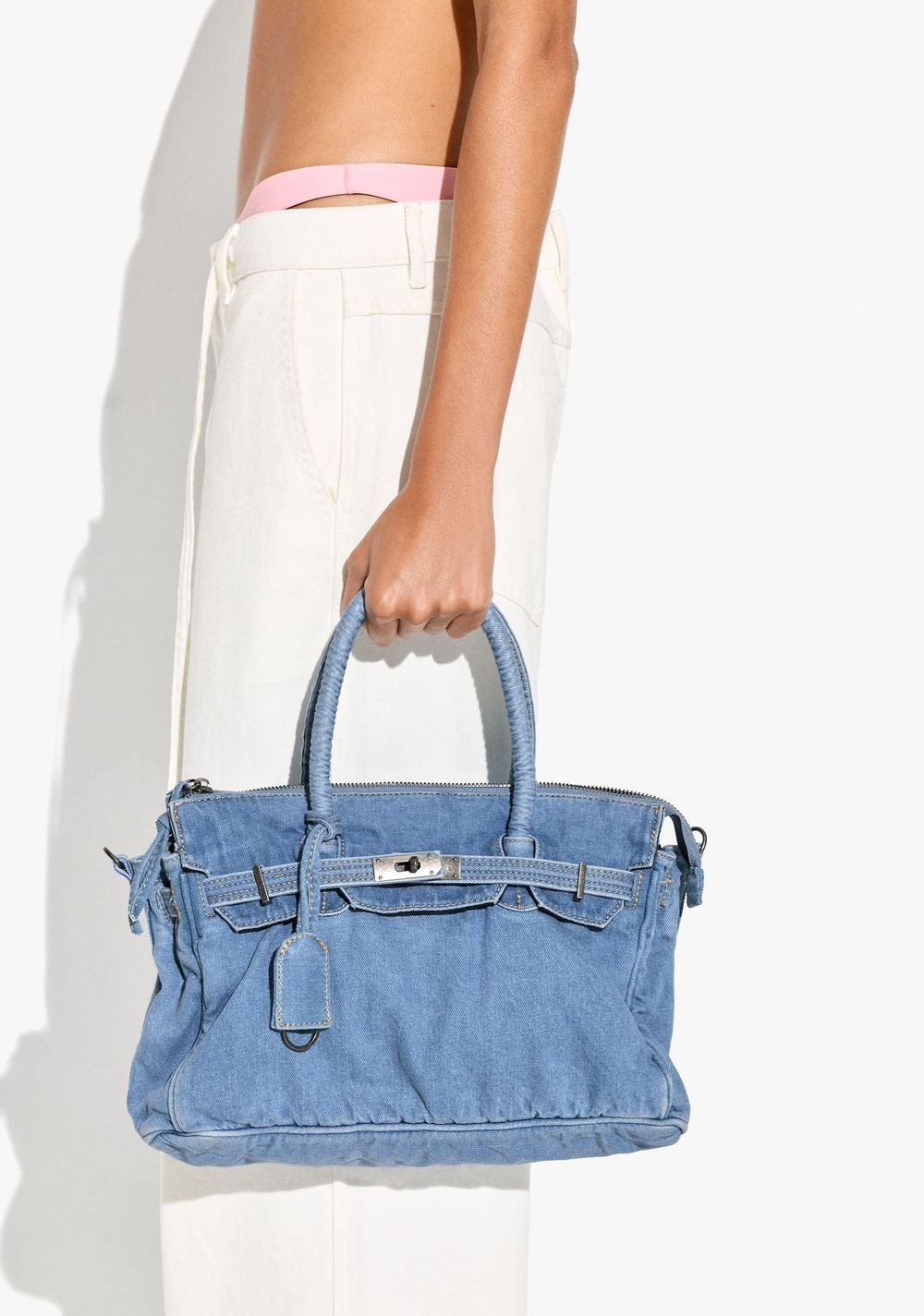 Cartera Tote Denim con Tiracolo Parfois 2