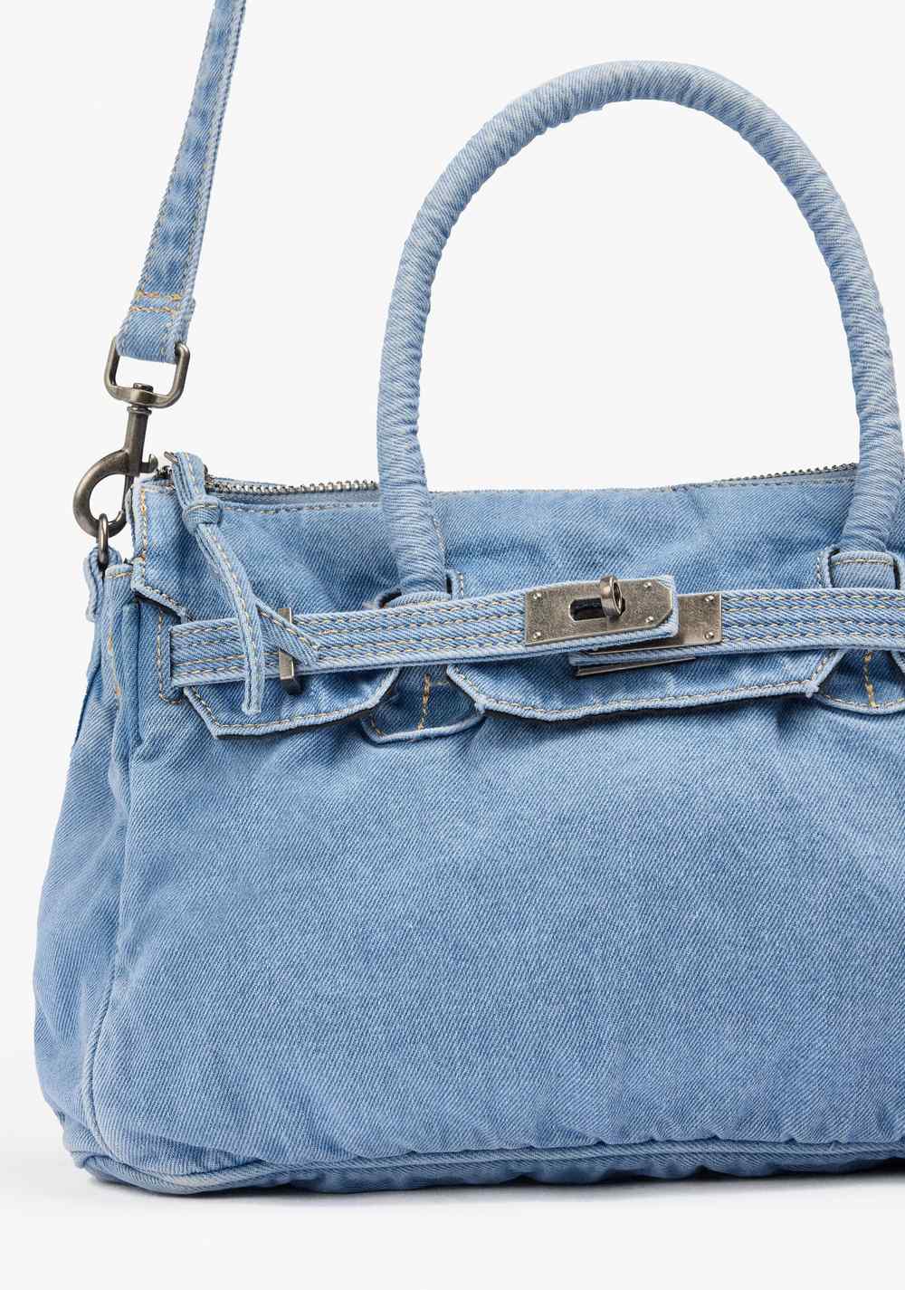Cartera Tote Denim con Tiracolo Parfois 3