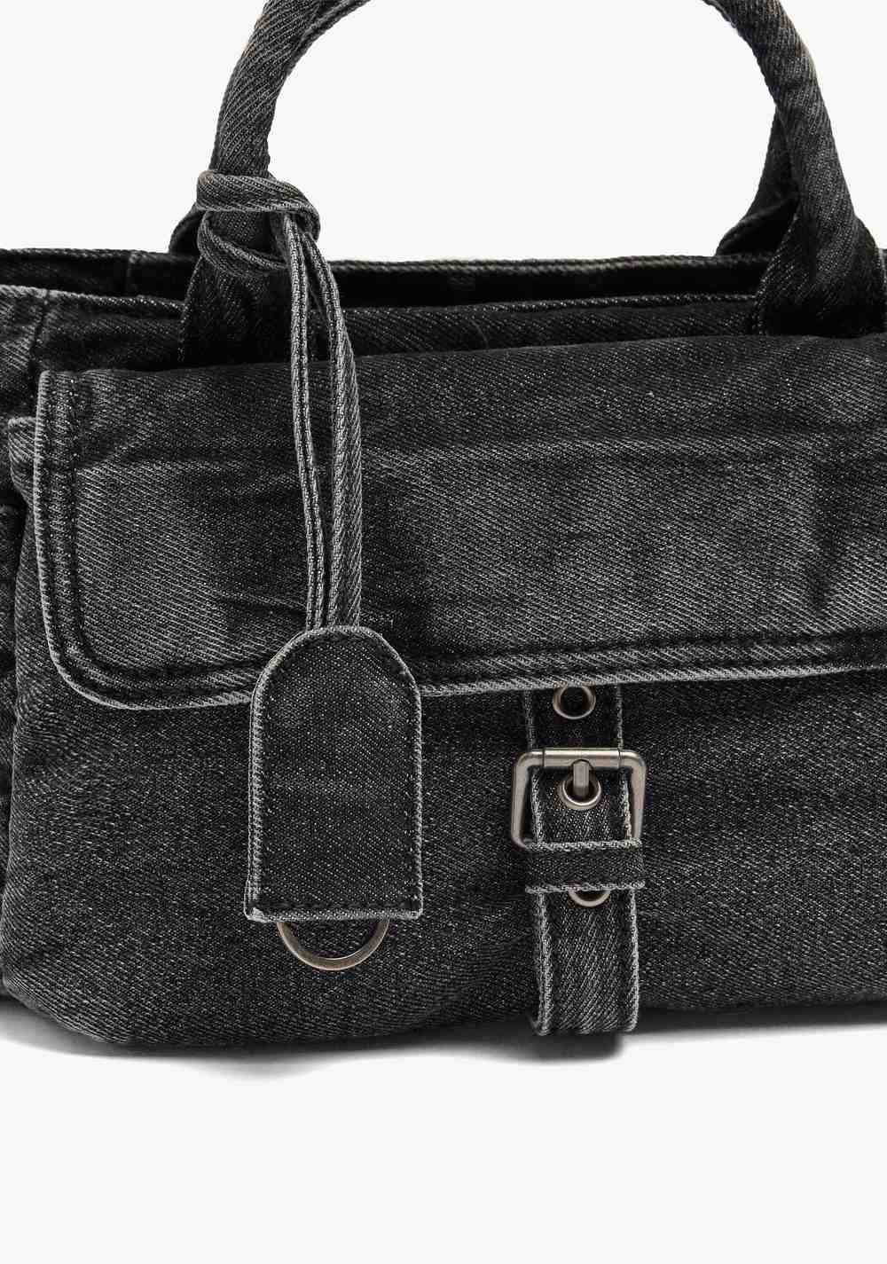 Cartera Tote Denim con Tiracolo Parfois 3