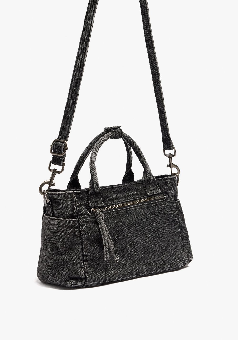 Cartera Tote Denim con Tiracolo Parfois 4
