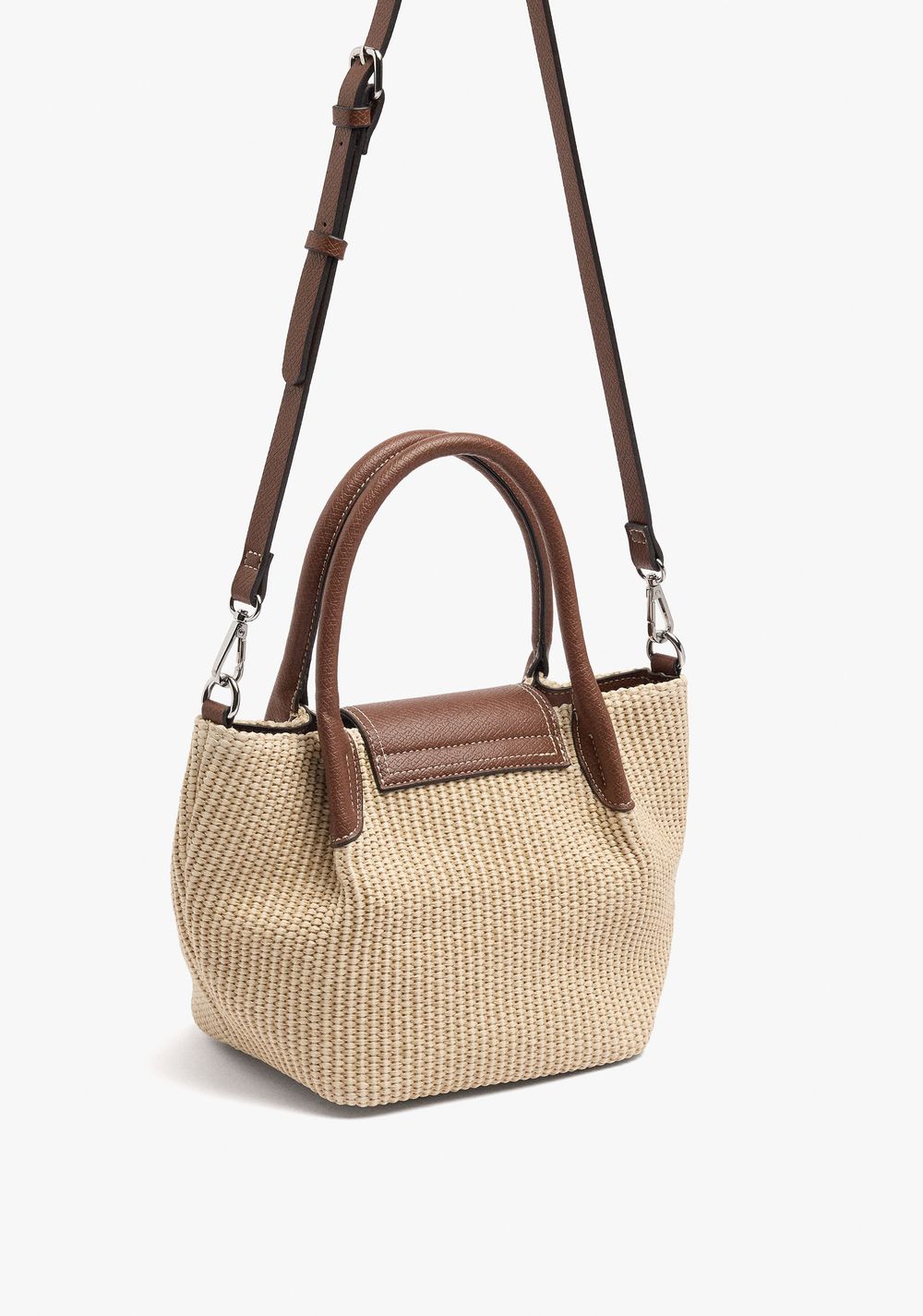 Cartera Tote Efecto Rafia con Solapa Parfois 4