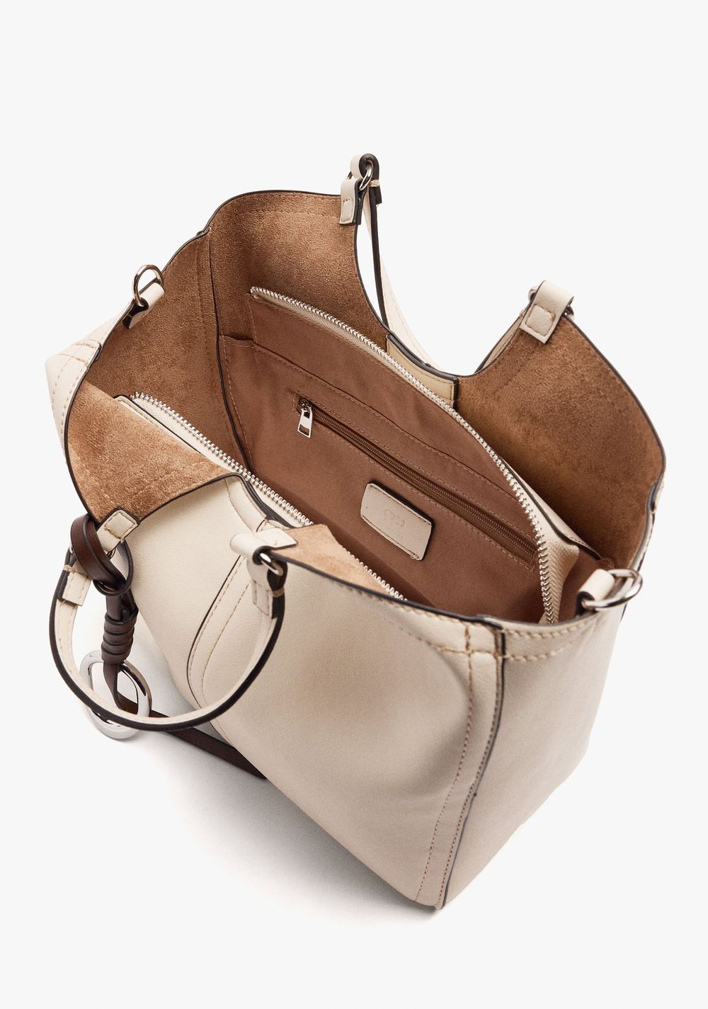 Cartera Tote Lisa con Cierre de Cremallera Parfois 5