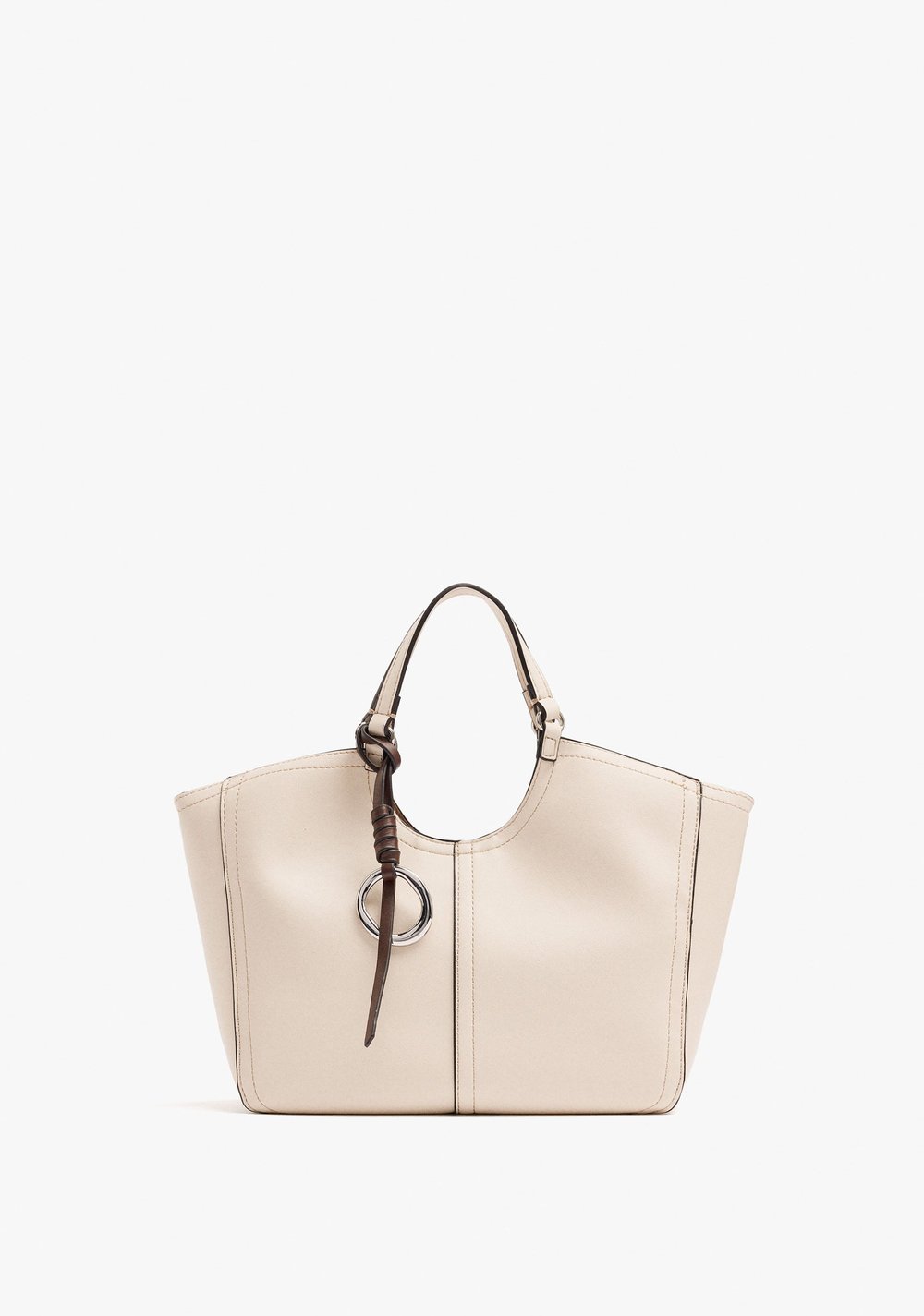 Cartera Tote Lisa con Cierre de Cremallera Parfois Imagen Principal