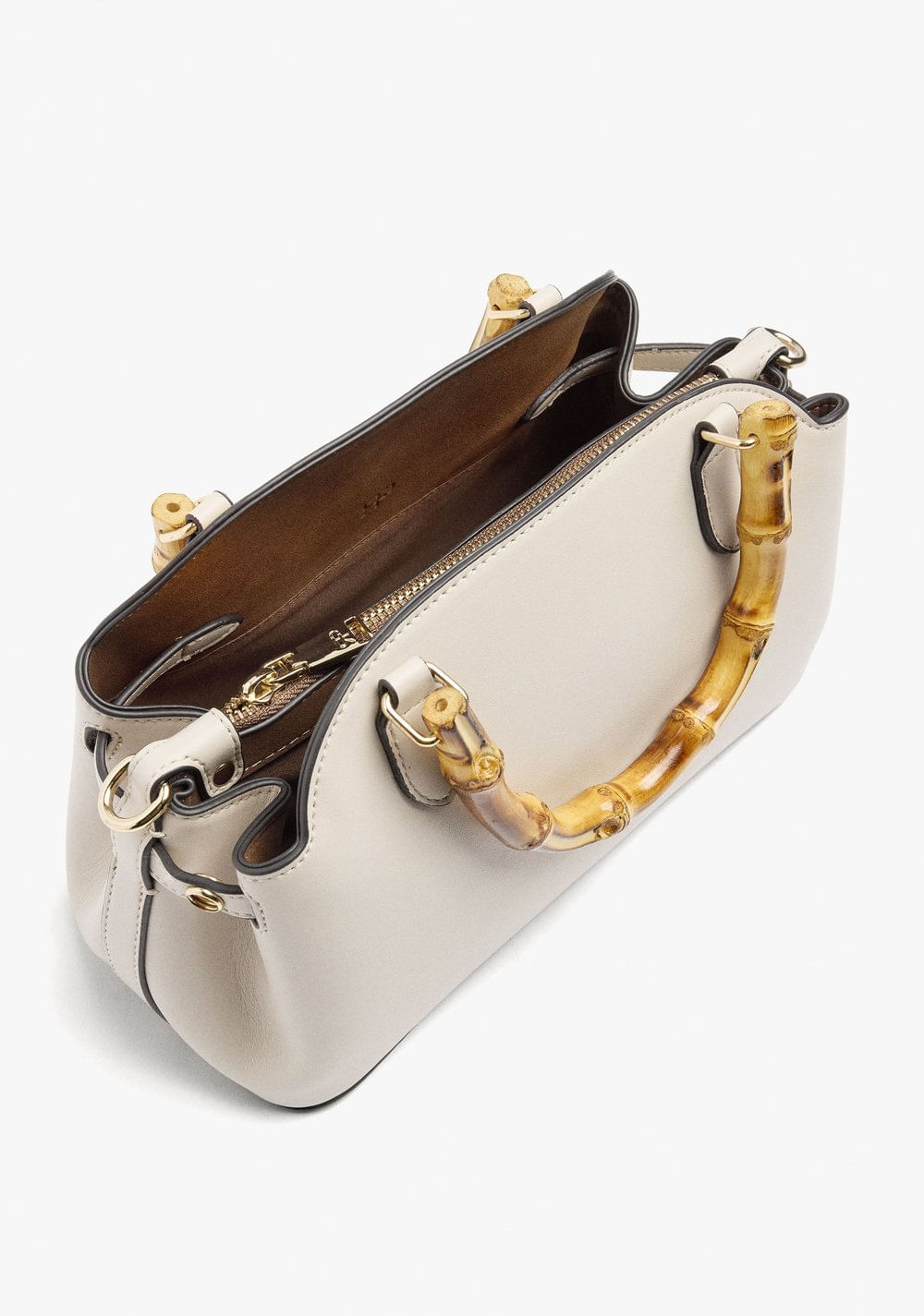 Cartera Tote Ovalado Liso Parfois 4