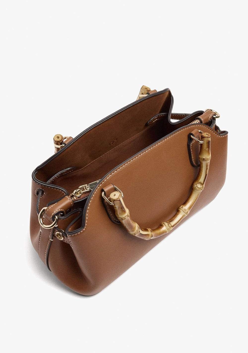 Cartera Tote Ovalado Liso Parfois 5