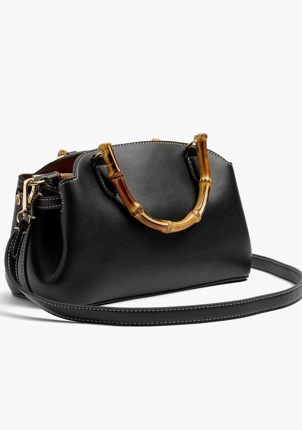 Cartera Tote Ovalado Liso Parfois 4