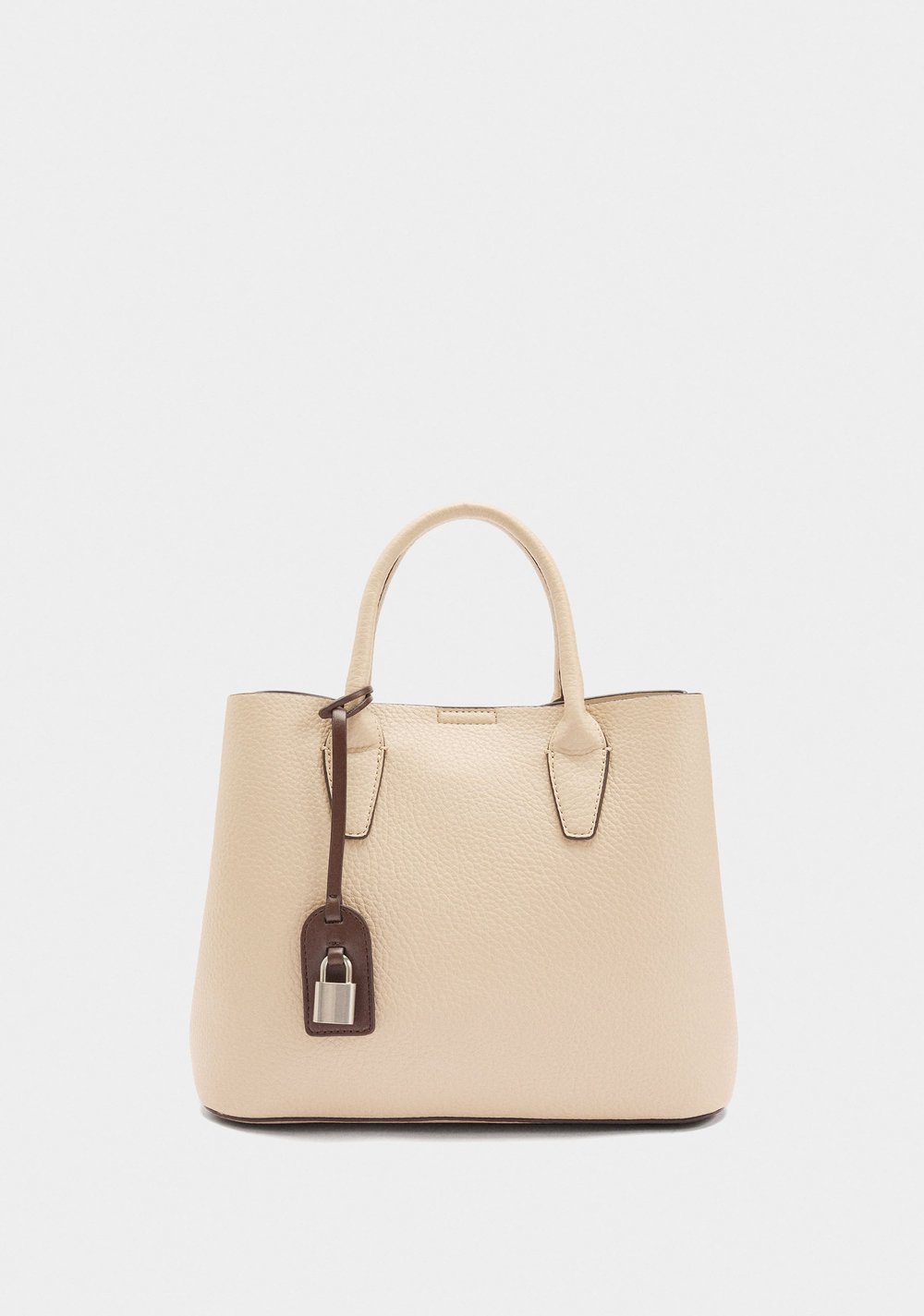 Cartera Tote con Textura y Colgante Parfois