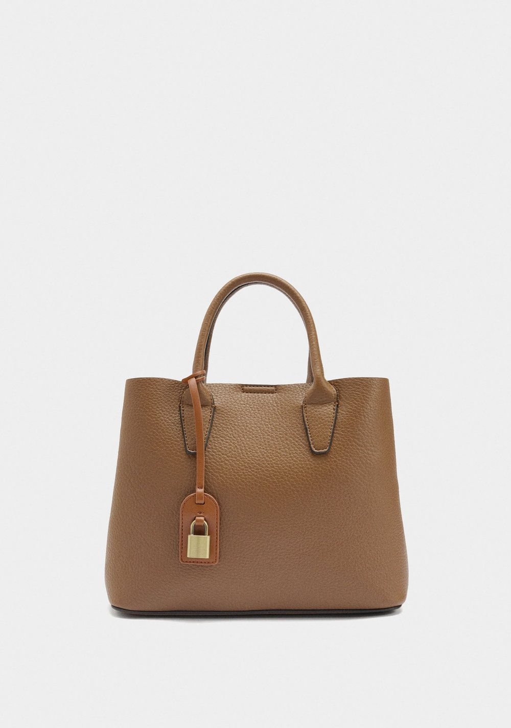 Cartera Tote con Textura y Colgante Parfois
