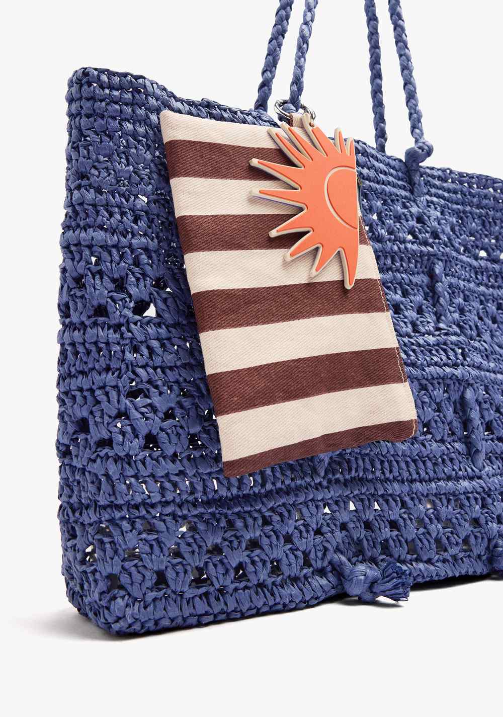 Cartera Tote Trenzado Efecto Rafia Parfois 4