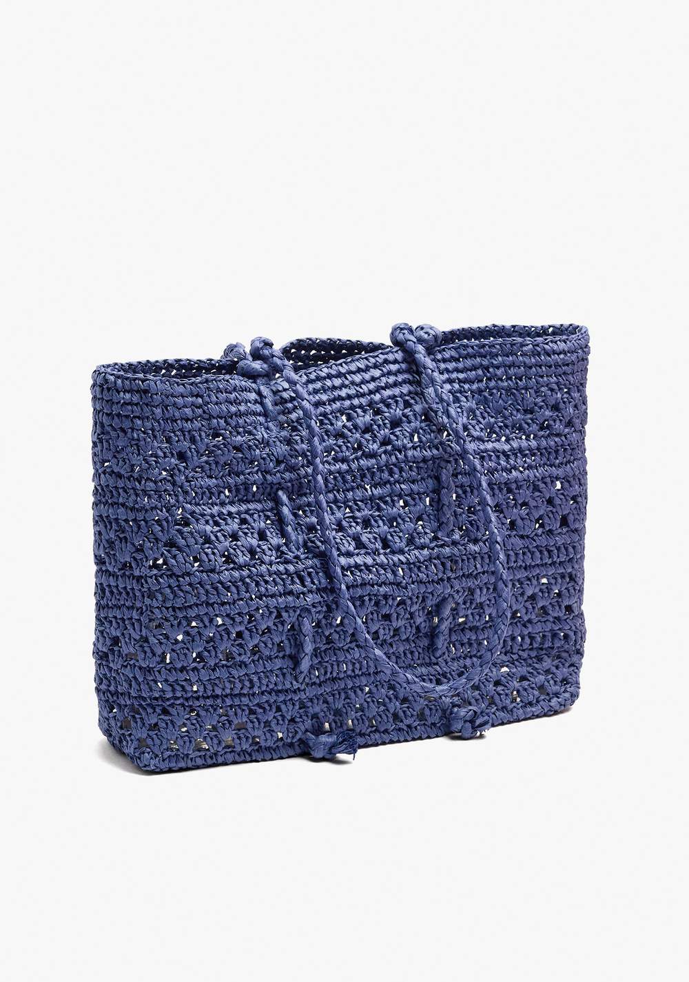 Cartera Tote Trenzado Efecto Rafia Parfois 5