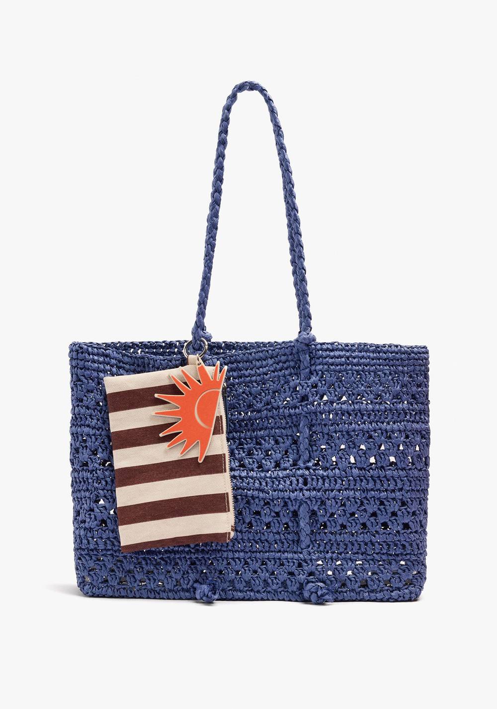 Cartera Tote Trenzado Efecto Rafia Parfois Imagen Principal