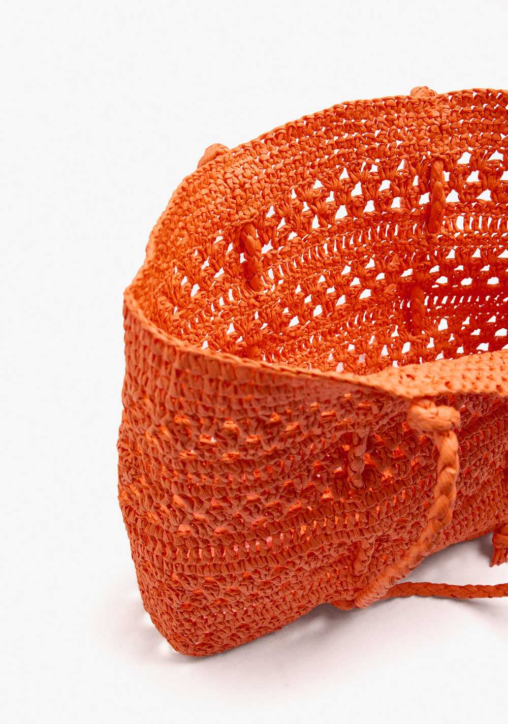 Cartera Tote Trenzado Efecto Rafia Parfois 6