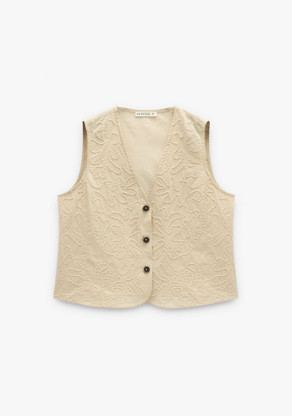 Chaleco Bordado en Relieve Parfois 6
