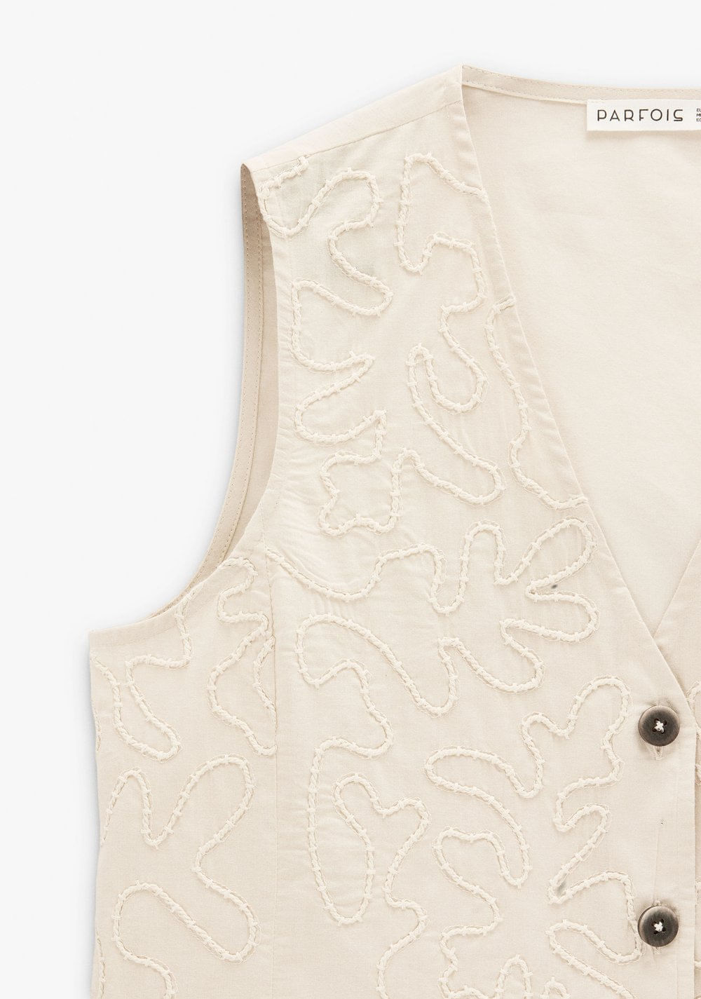 Chaleco Bordado en Relieve Parfois 7