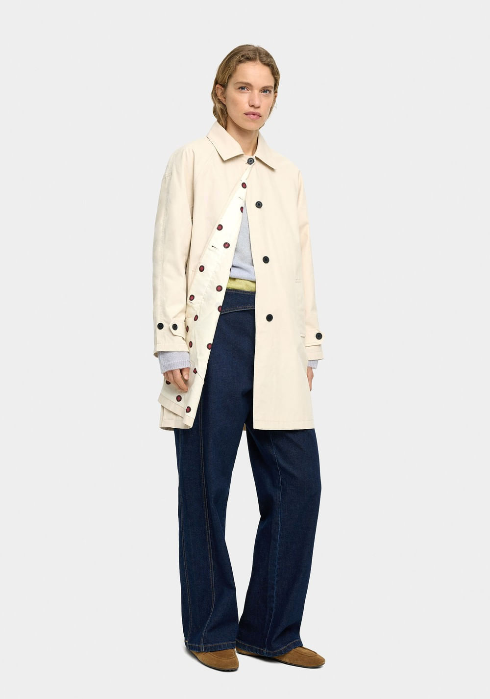 Chaqueta de Algodón con Forro de Lunares Parfois 4