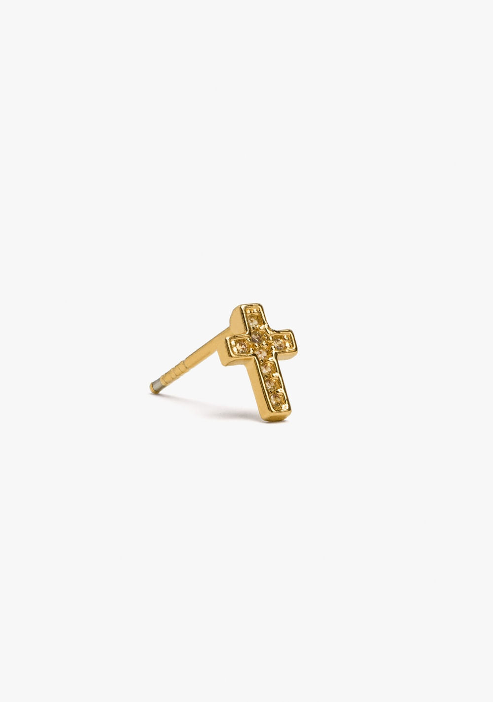Charm de Cruz con Circonitas Baño de Oro 18k Parfois 2