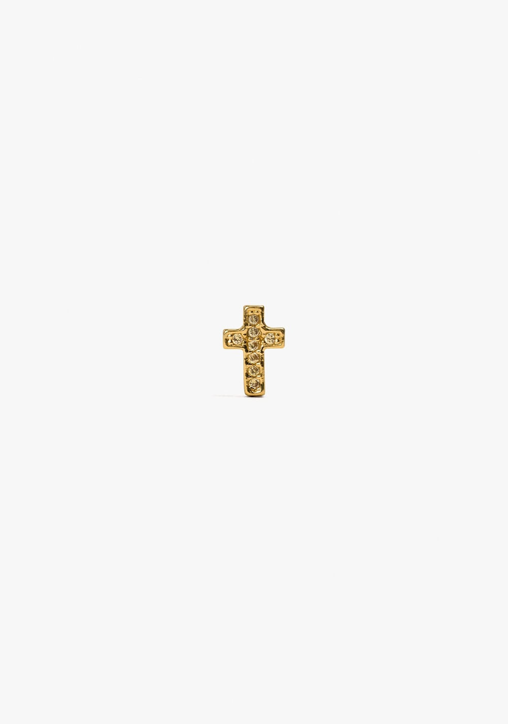 Charm de Cruz con Circonitas Baño de Oro 18k Parfois Imagen Principal
