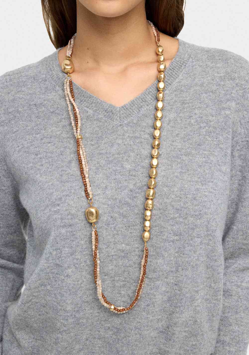 Collar Asimétrico con Cuentas Parfois 2