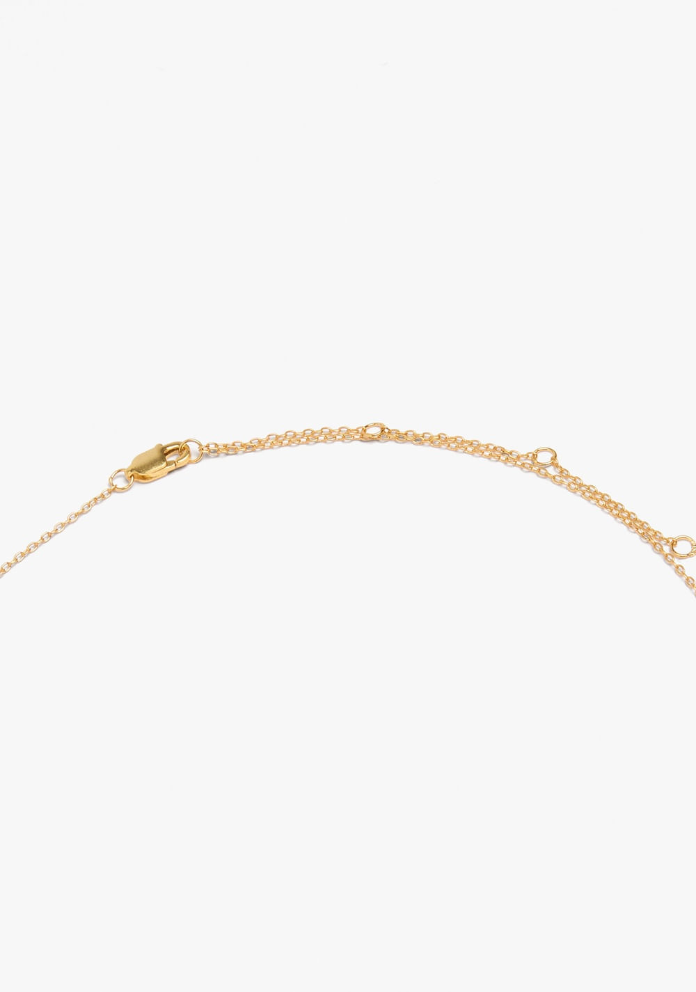Collar Corazón con Piedras Baño de Oro 18k Parfois 4