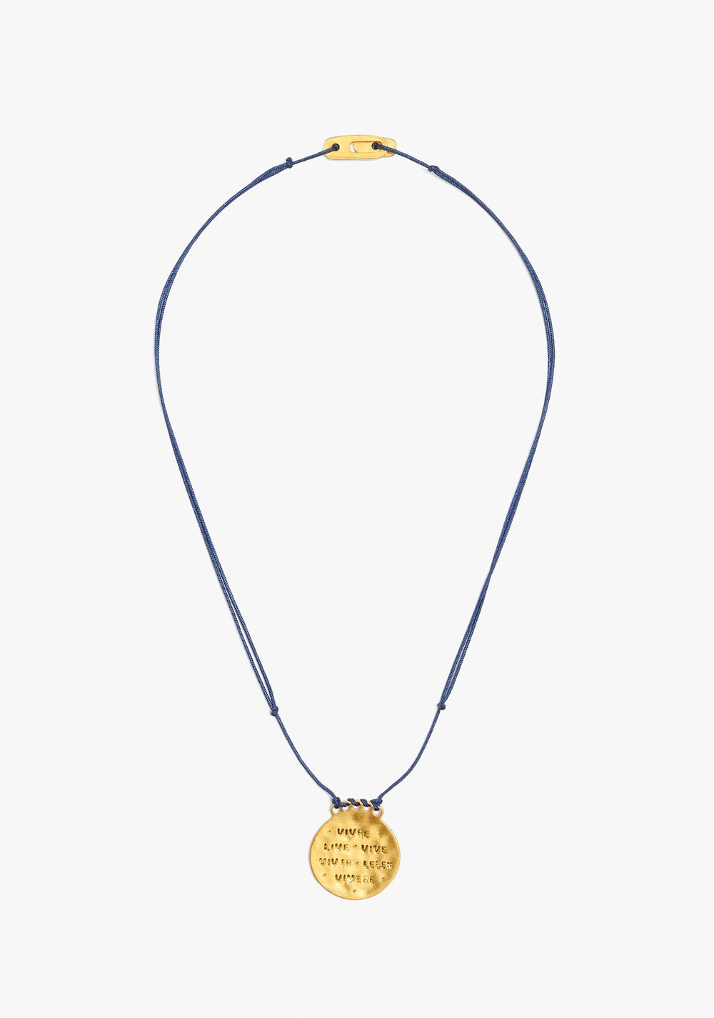 Collar de Cordón con Charm Baño de Plata Parfois 3