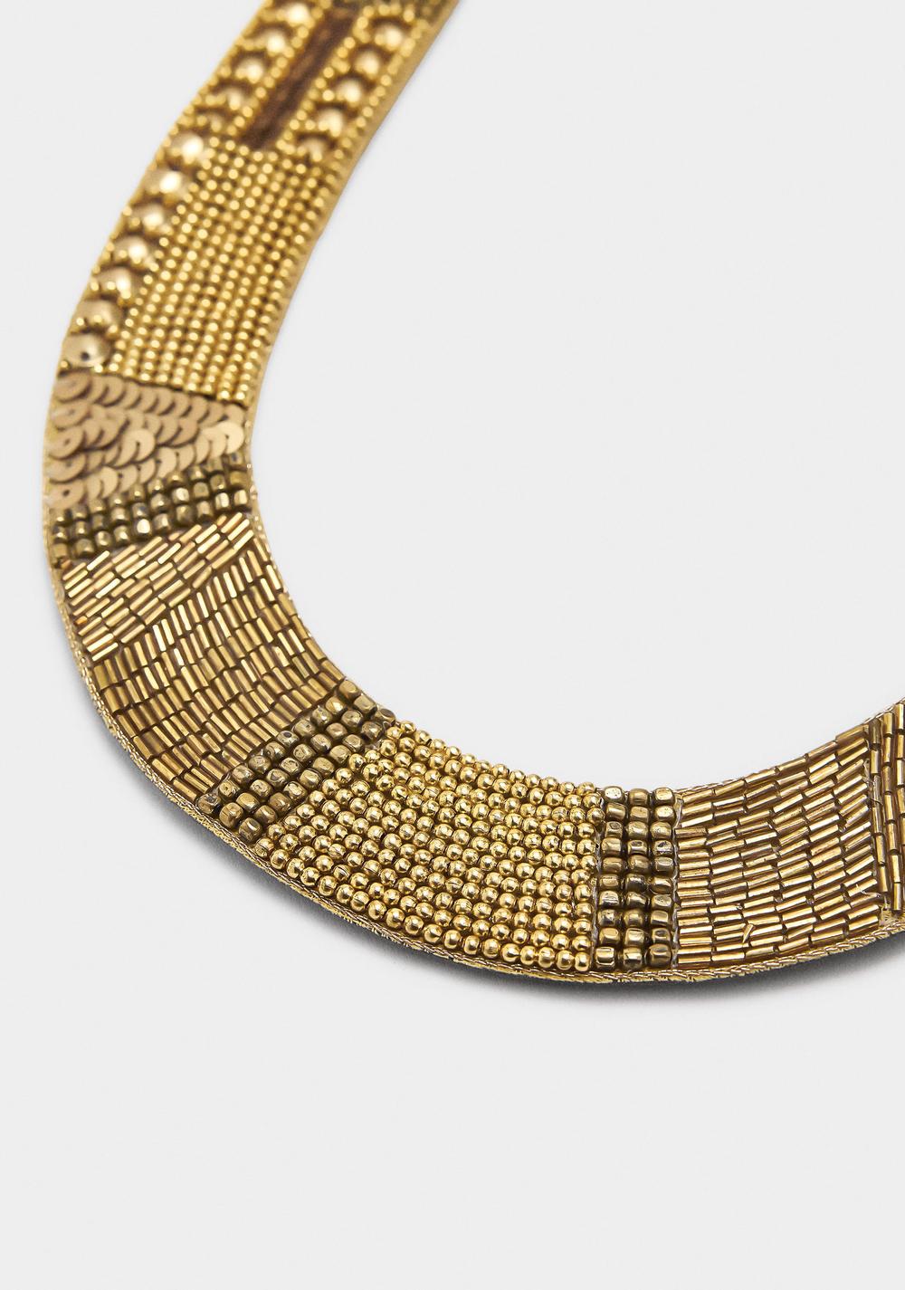 Collar Corto y Ancho con Abalorios Parfois 3