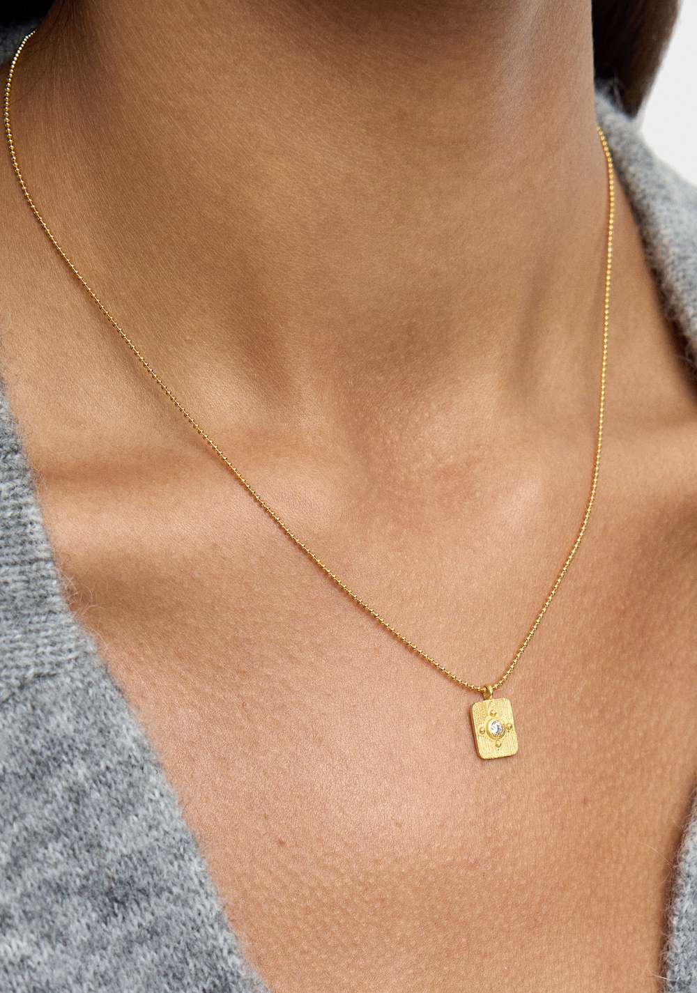 Collar Corto con Colgante con Circonitas Parfois 2