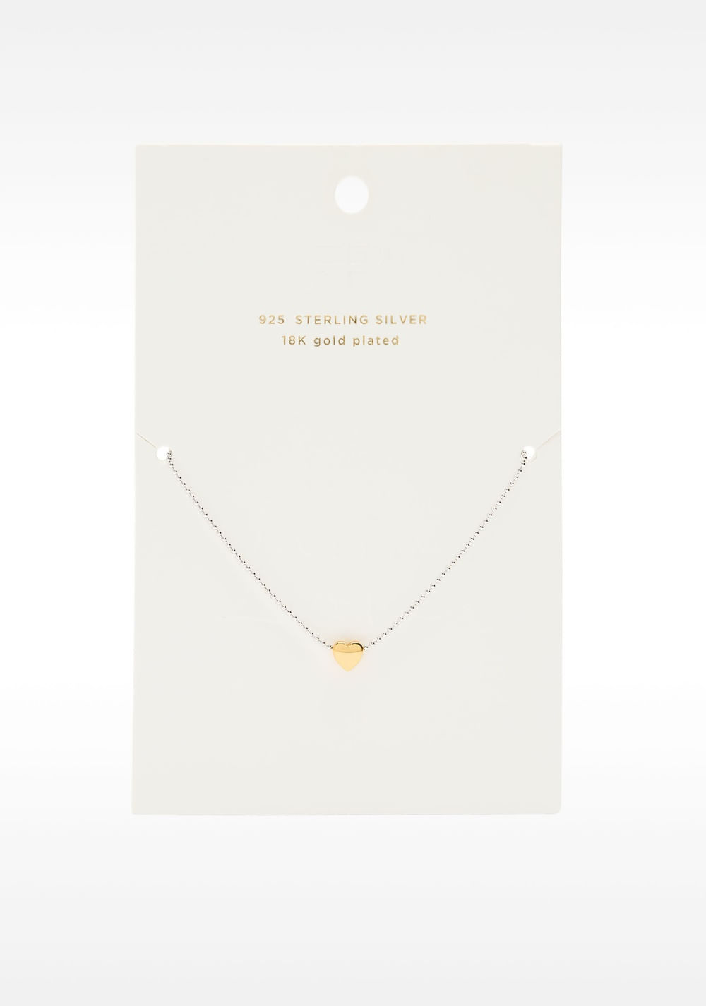 Collar Corto con Colgante de Corazón – Plata de Ley 925 Parfois 4