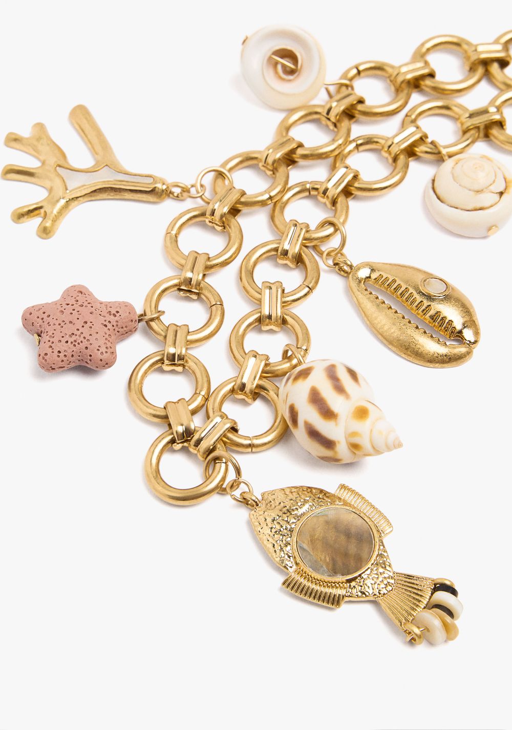 Collar Corto de Eslabones con Motivos Marinos Parfois 2