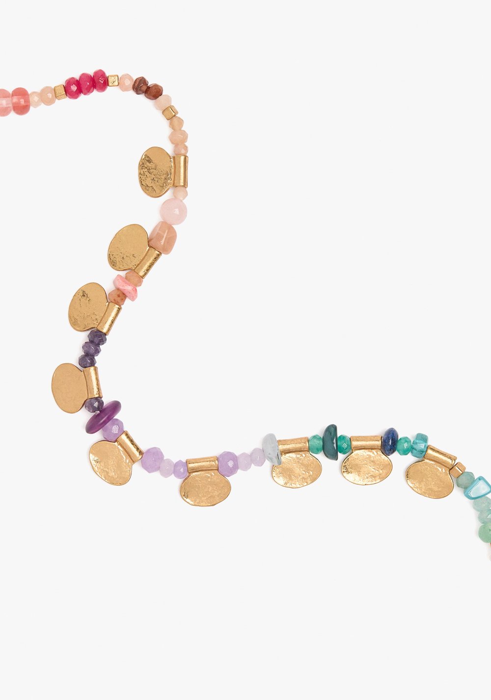 Collar Corto Multicolor con Piedras y Medallas Parfois 2