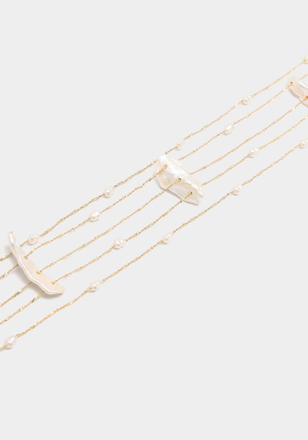 Collar Corto con Perlas de Agua Dulce Parfois 2