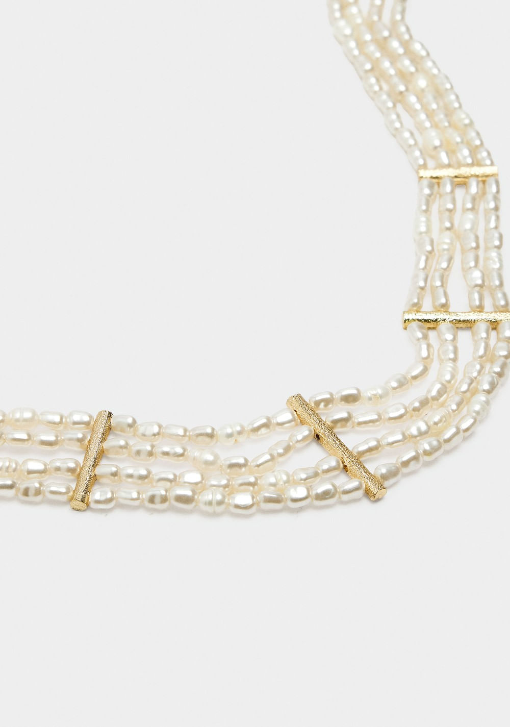 Collar Corto con Perlas de Agua Dulce Parfois 2