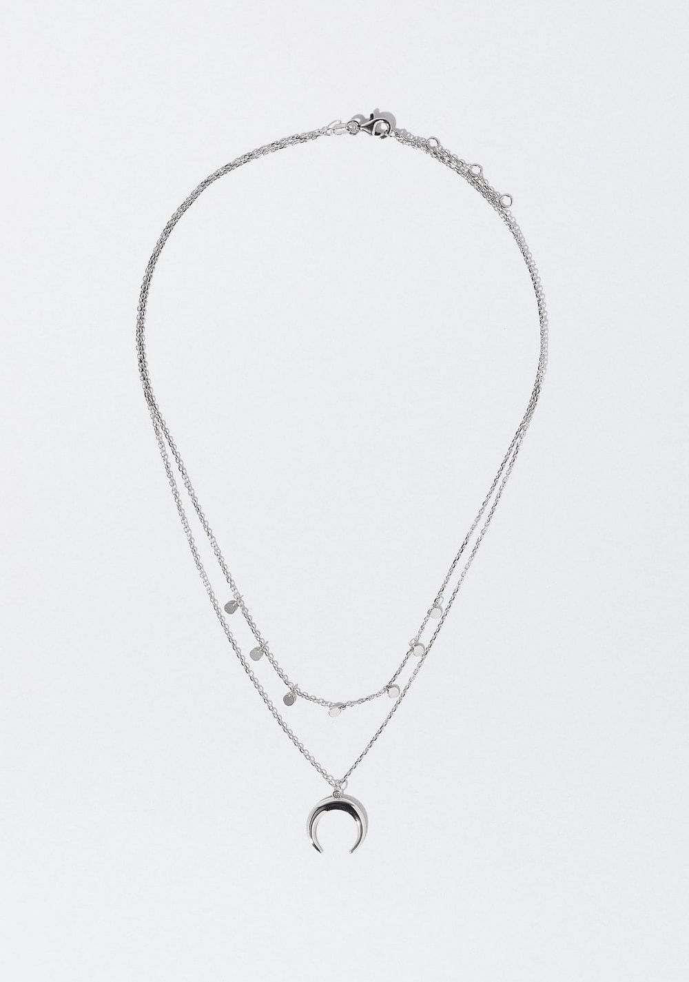 Collar Corto de Plata 925 con Cuerno Parfois