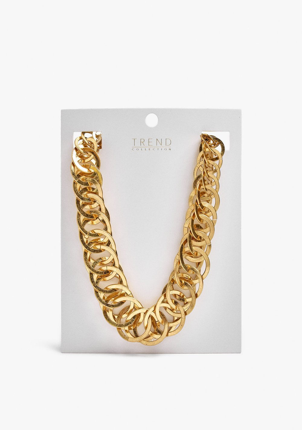 Collar Corto con Zarcillos de Aro Entrelazados Parfois 4