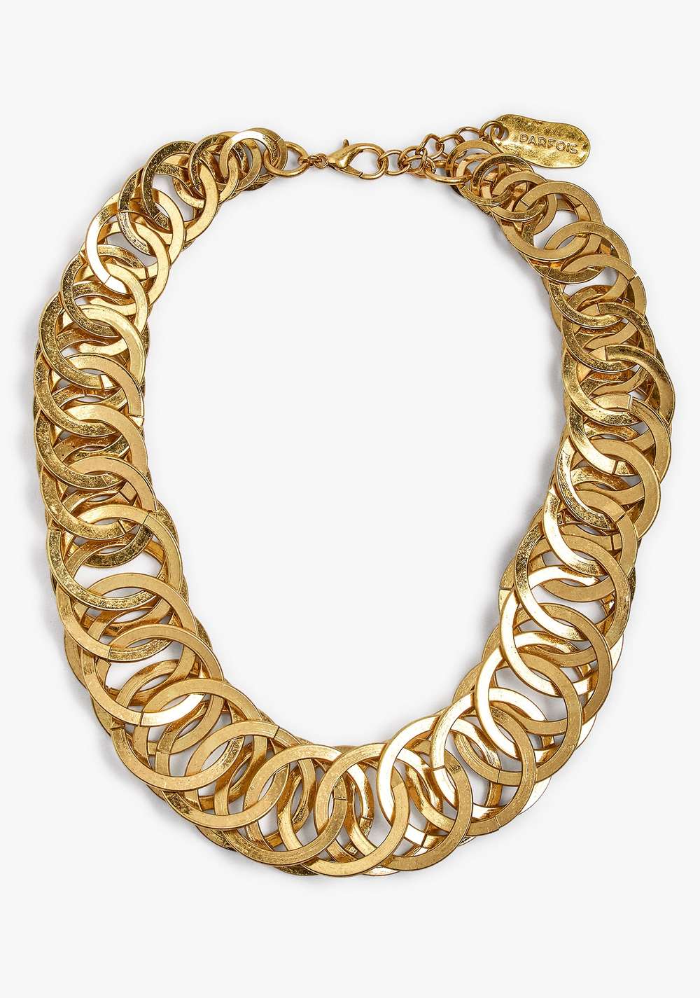 Collar Corto con Zarcillos de Aro Entrelazados Parfois