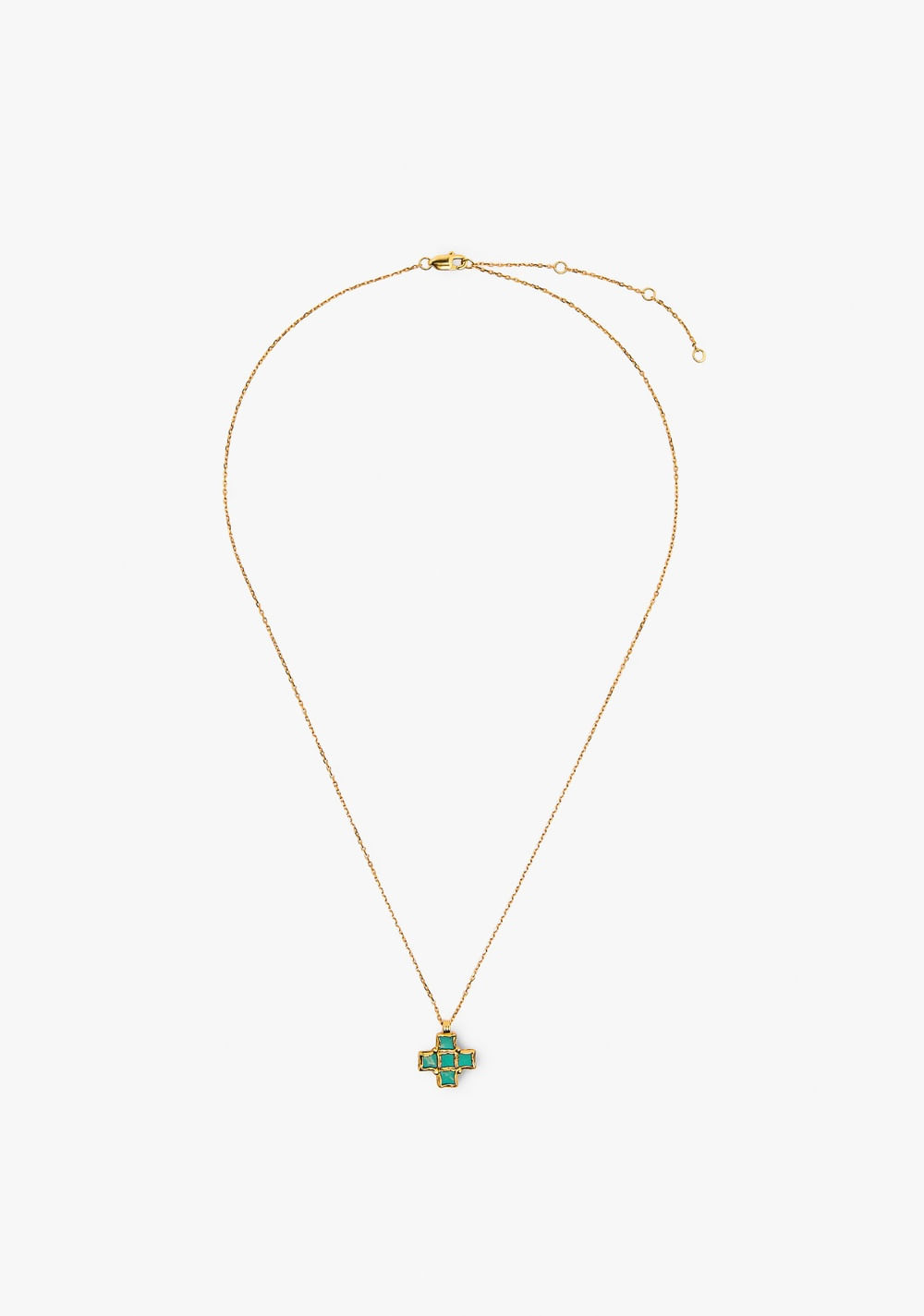 Collar Cruz con Piedras Baño de Oro Parfois Imagen Principal