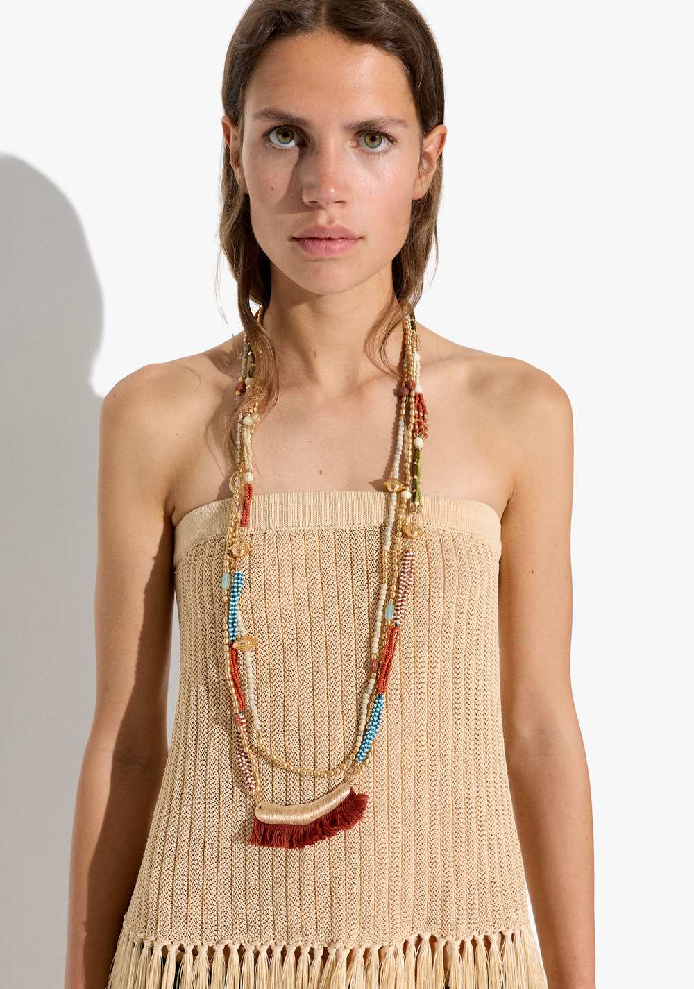 Collar con Cuentas de Arcilla y Vidrio Parfois 2