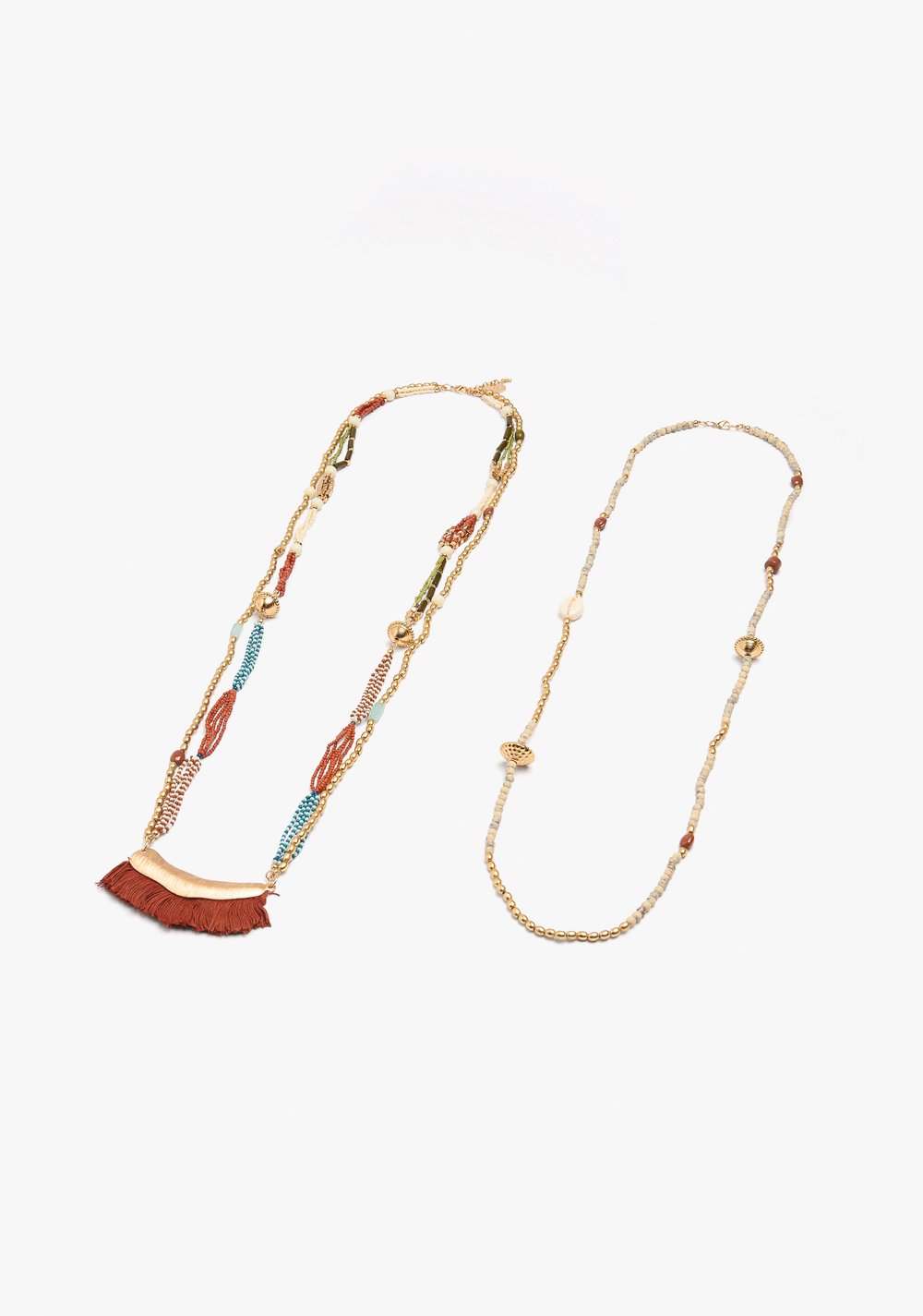 Collar con Cuentas de Arcilla y Vidrio Parfois 4