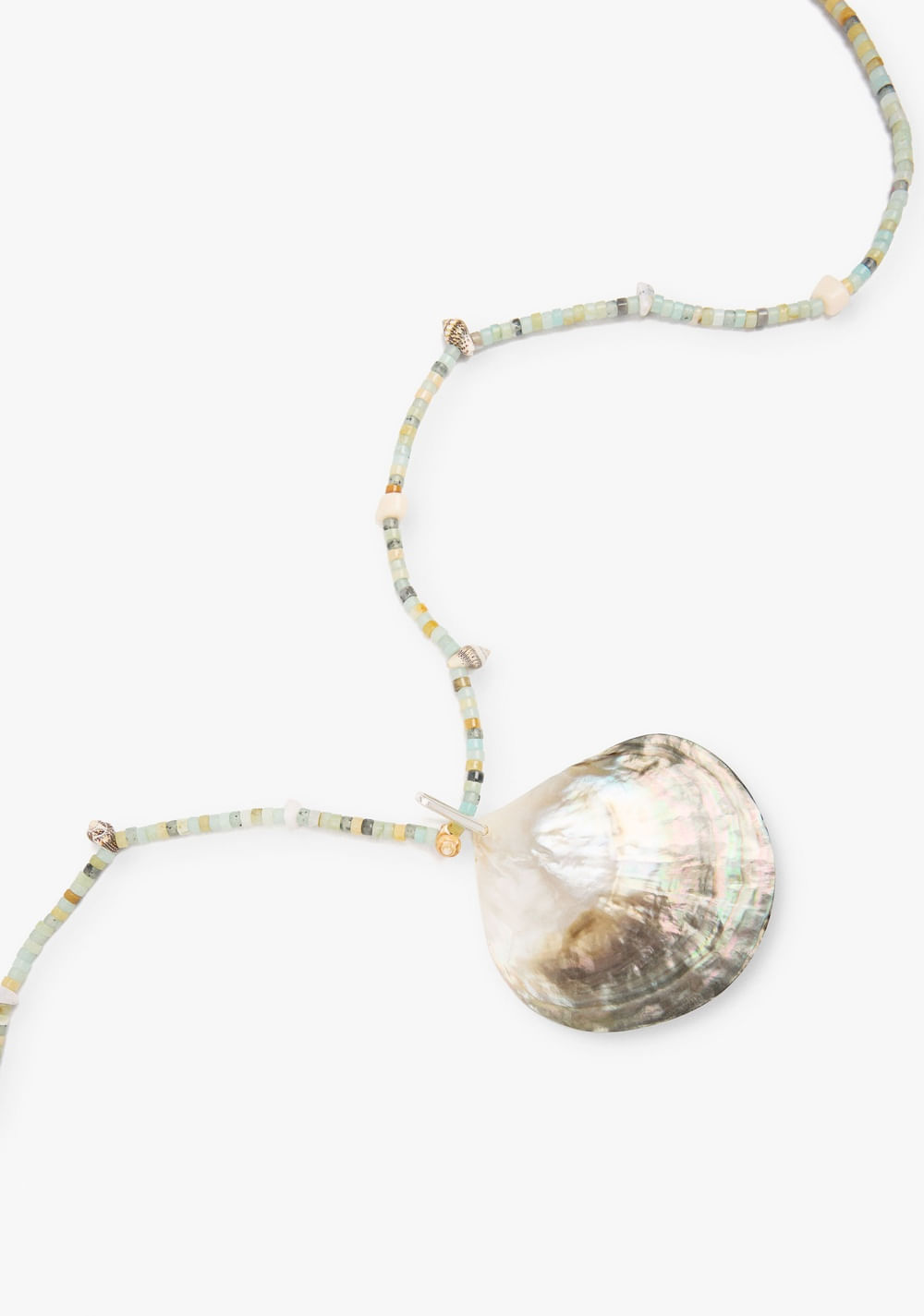 Collar con Cuentas de Piedras y Concha Parfois 3