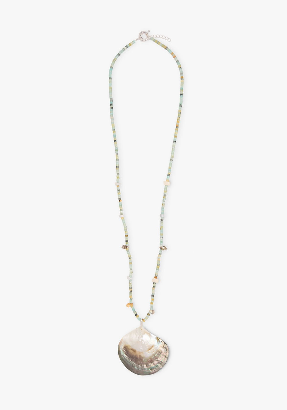 Collar con Cuentas de Piedras y Concha Parfois