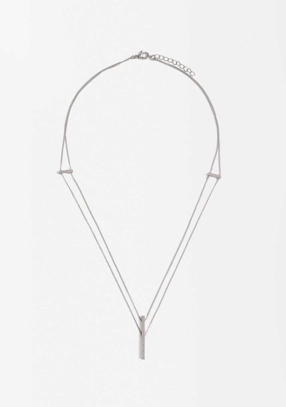 Collar Doble con Colgantes de Circonitas Parfois Imagen Principal