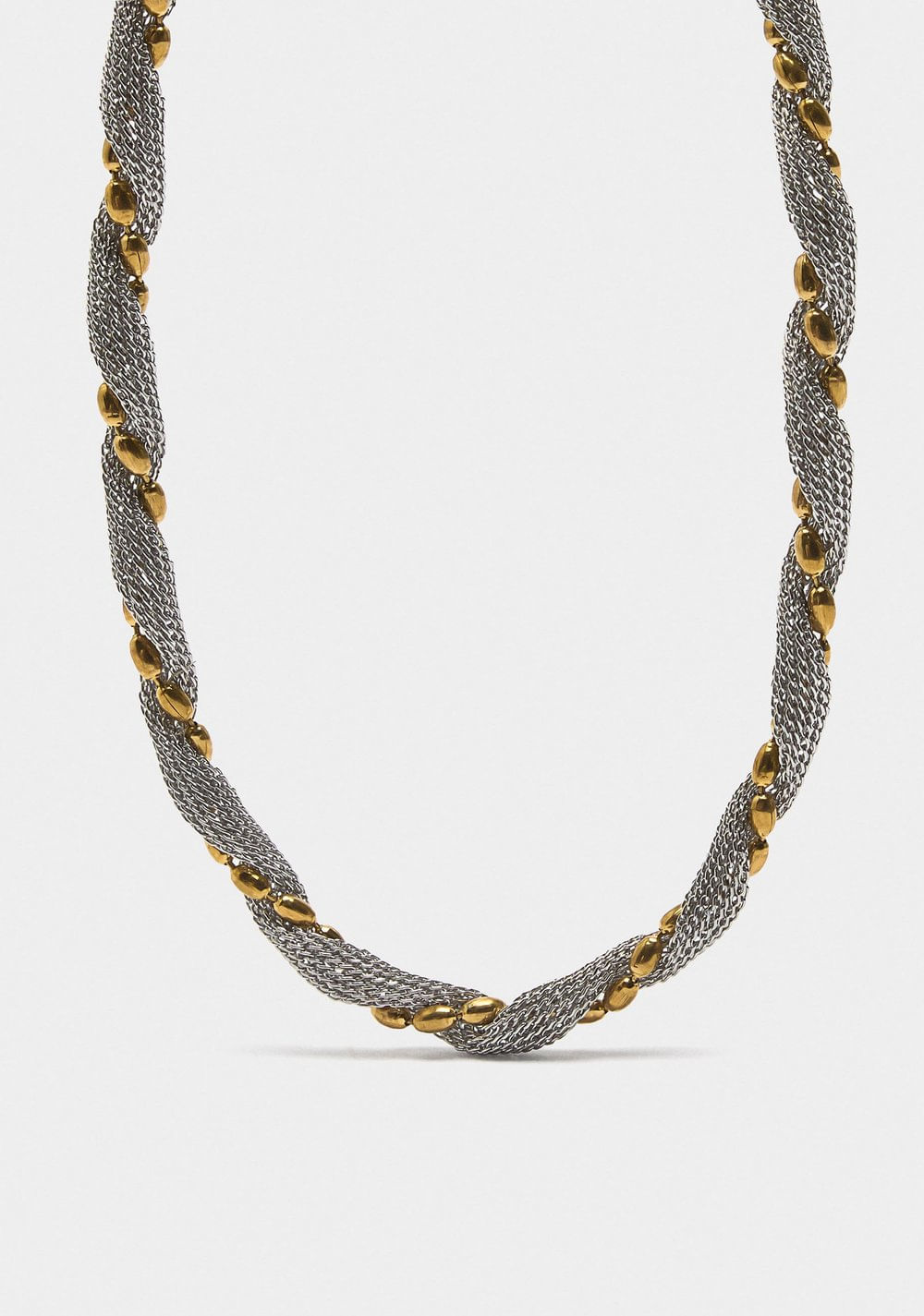 Collar Entrelazado Bicolor de Acero Inoxidable Parfois 2
