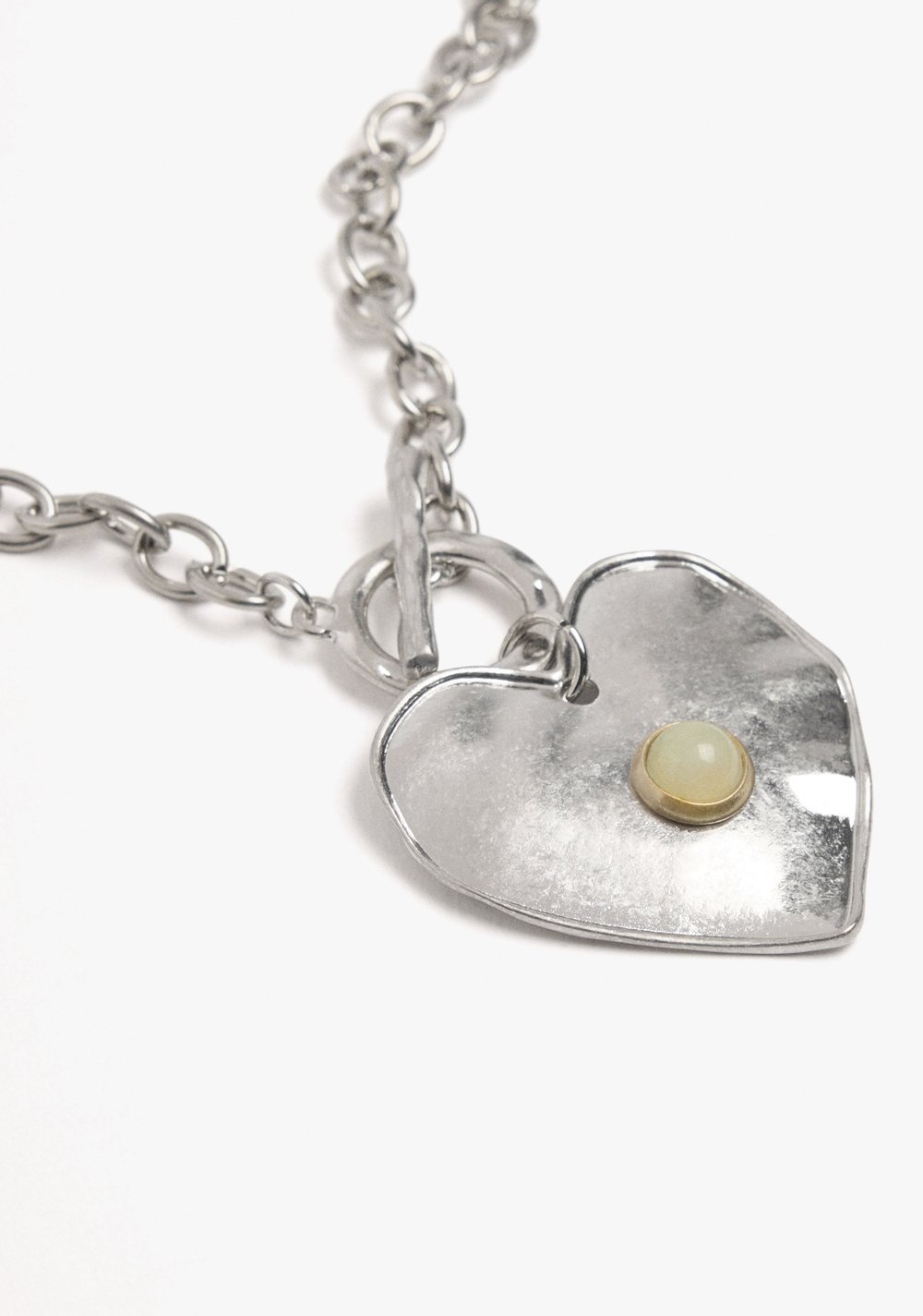 Collar de Eslabones con Colgante de Corazón Parfois 3
