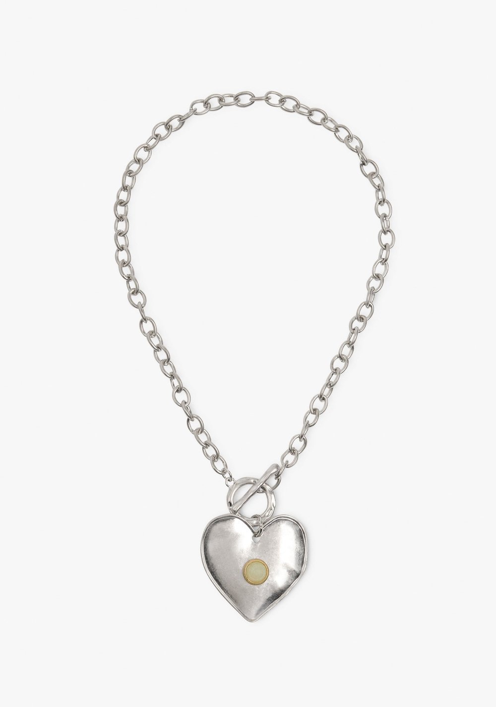 Collar de Eslabones con Colgante de Corazón Parfois Imagen Principal