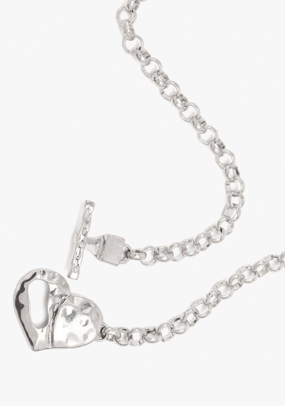 Collar de Eslabones con Colgante de Corazón Parfois 2