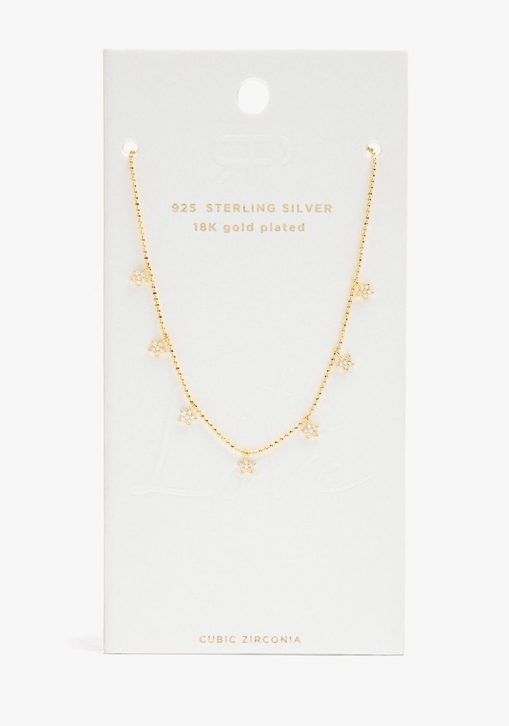 Collar con Estrellas y Circonitas Baño de Oro 18k Parfois 4