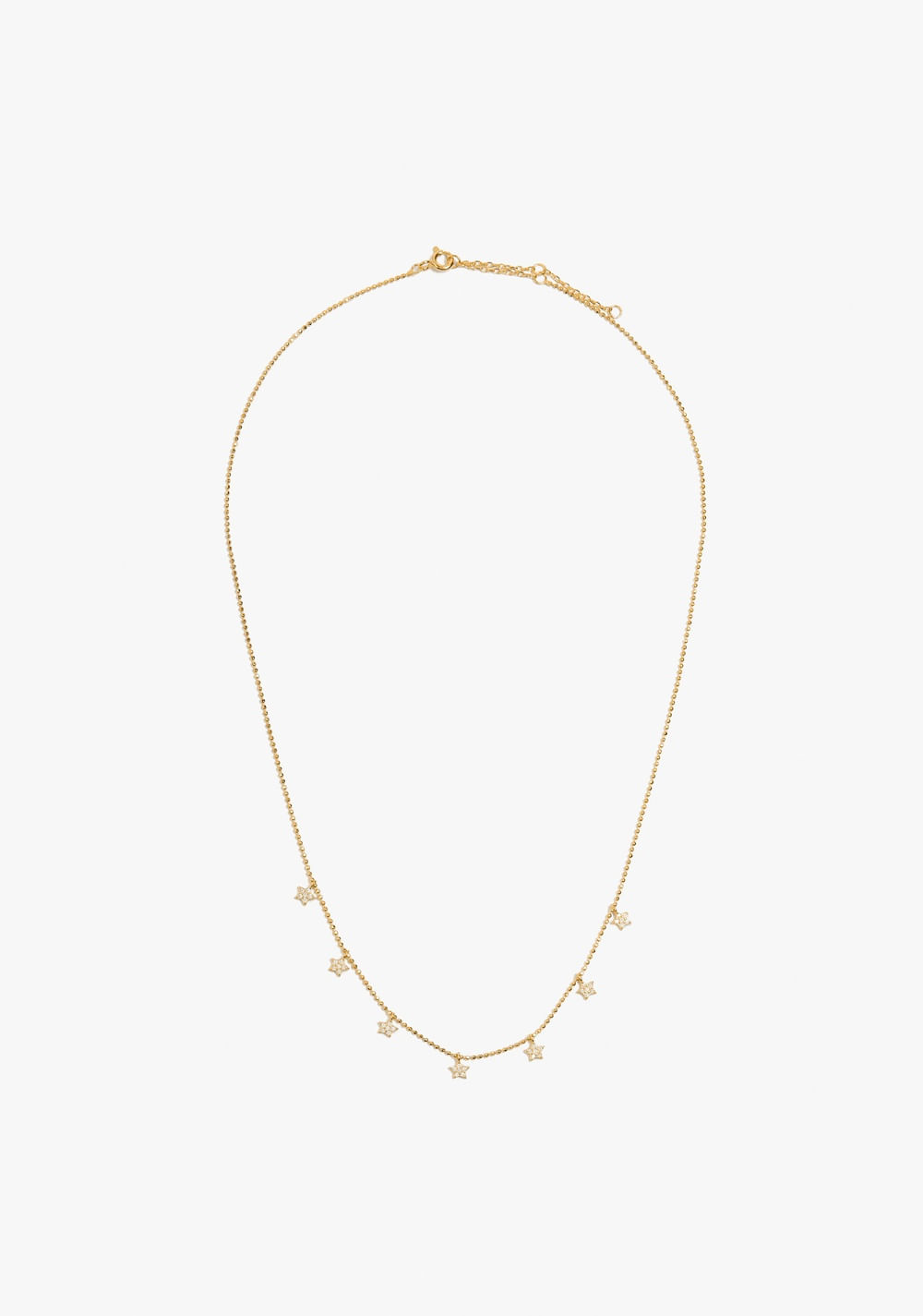 Collar con Estrellas y Circonitas Baño de Oro 18k Parfois Imagen Principal