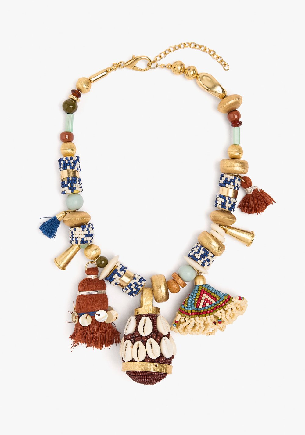 Collar Étnico Multicolor con Colgantes Parfois