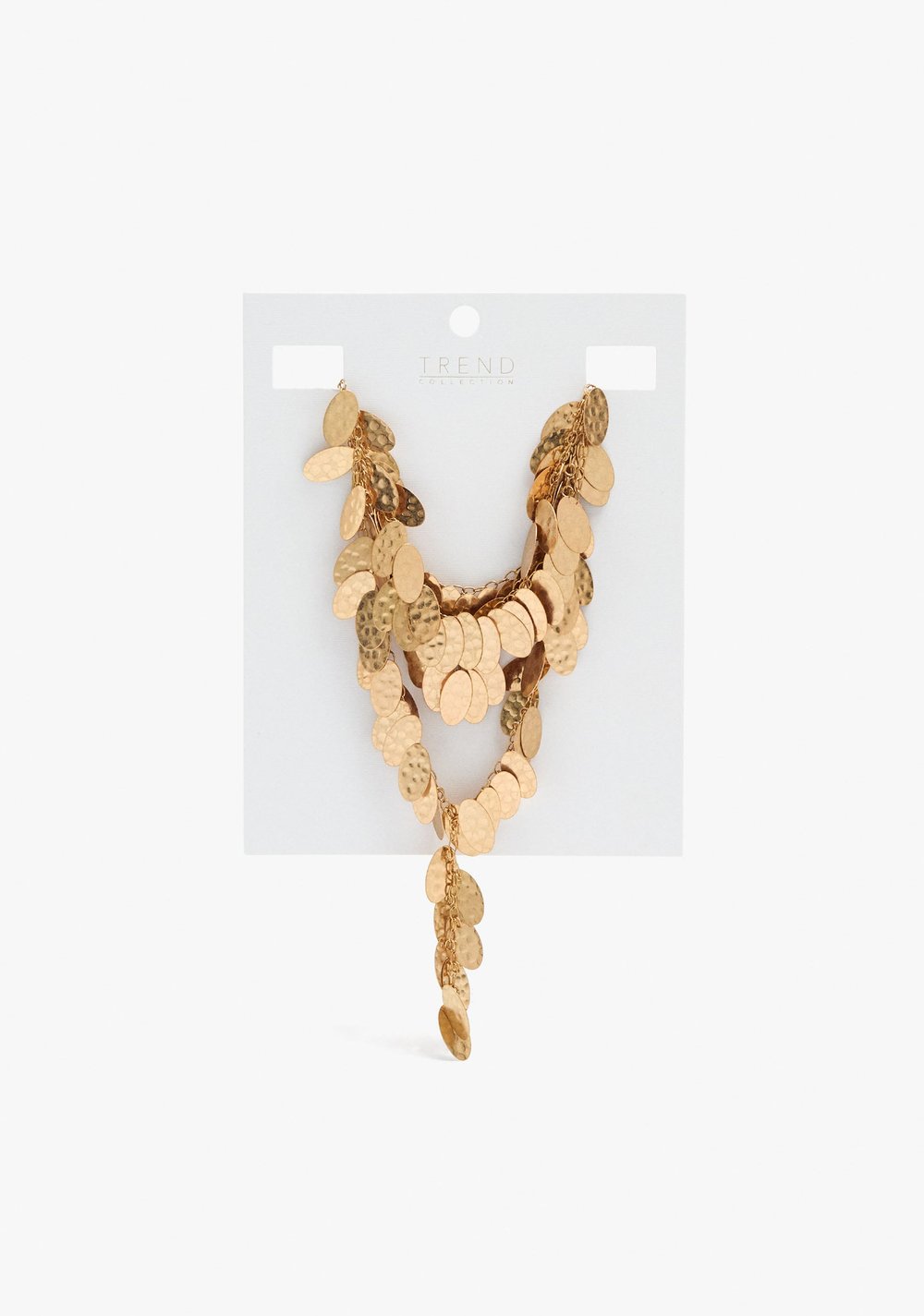 Collar Largo con Pétalos Metálicos Parfois 4